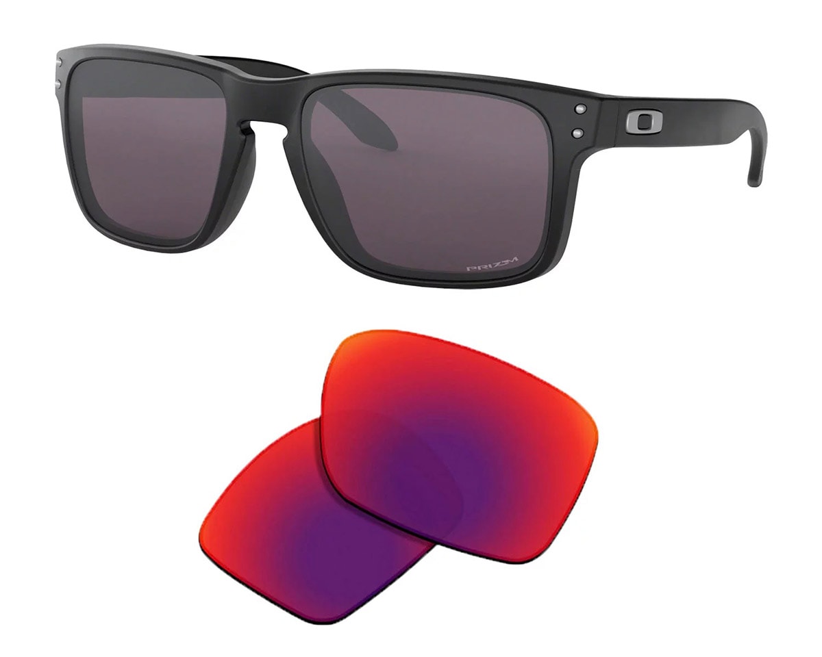 Óculos De Sol Oakley Holbrook Matte Black + Lente Reposição