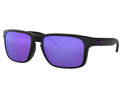 Óculos de Sol Oakley Holbrook Matte Black Violet Iridium OO9102L 26-55