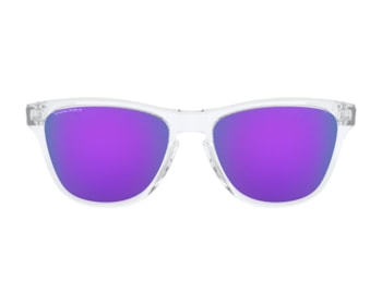 Óculos de Sol Oakley Infantil Frogskins Polished Clear Prizm Violet XS OJ9006 14-53