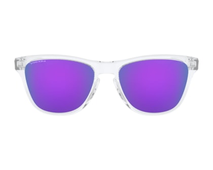 Óculos de Sol Oakley Infantil Frogskins Polished Clear Prizm Violet XS OJ9006 14-53