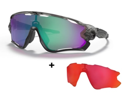 Óculos de Sol Oakley Jawbreaker Prizm Jade + Lente Prizm Trail Torch