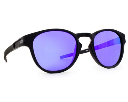 Óculos de Sol Oakley Latch Matte Black Violet Iridium OO9265L 06-53