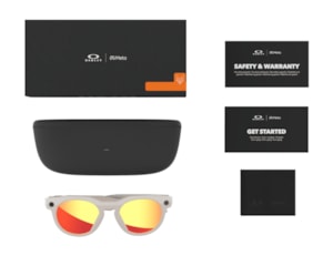 Óculos de Sol Oakley Meta Wearable HSTN Prizm Ruby OW8002 04-51