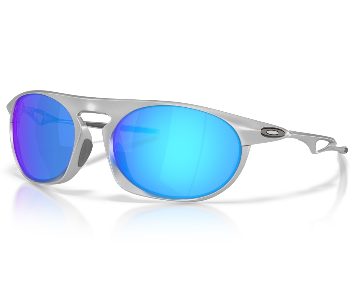 - ̗̀⚠︎ ̖́- スマイル Óculos de Sol Oakley Neo Jacket Satin Chrome Prizm Sapphire OO4065