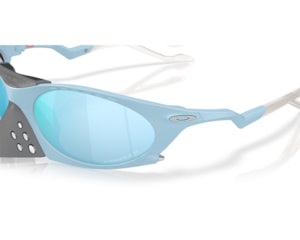 Óculos de Sol Oakley Plantaris Podpah Matte Stonewash Prizm Deep Water Polarizado OO9437 04-63