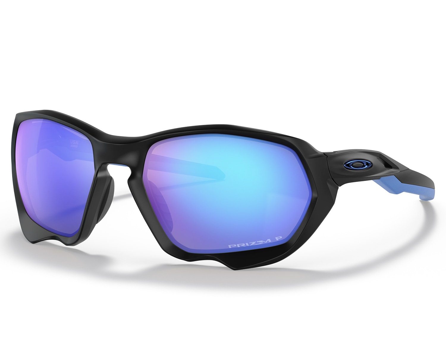 Óculos de Sol Oakley Plazma Matte Black Prizm Sapphire Polarized