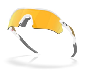 Óculos de Sol Oakley Radar Plate Polished White Prizm 24k Polarized OO9495D 05-36