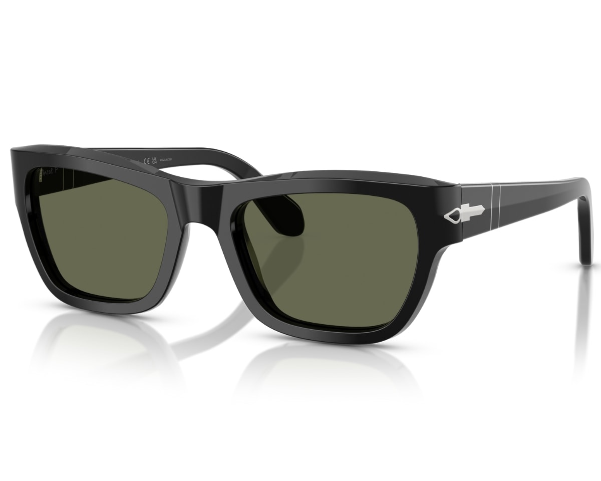 Óculos de Sol Persol Lab Preto Polarizado PO0091S 9558-56