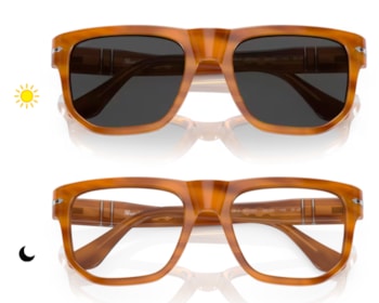 Óculos de Sol Persol Photochromic Striped Brown PO3306S 960/GH-55