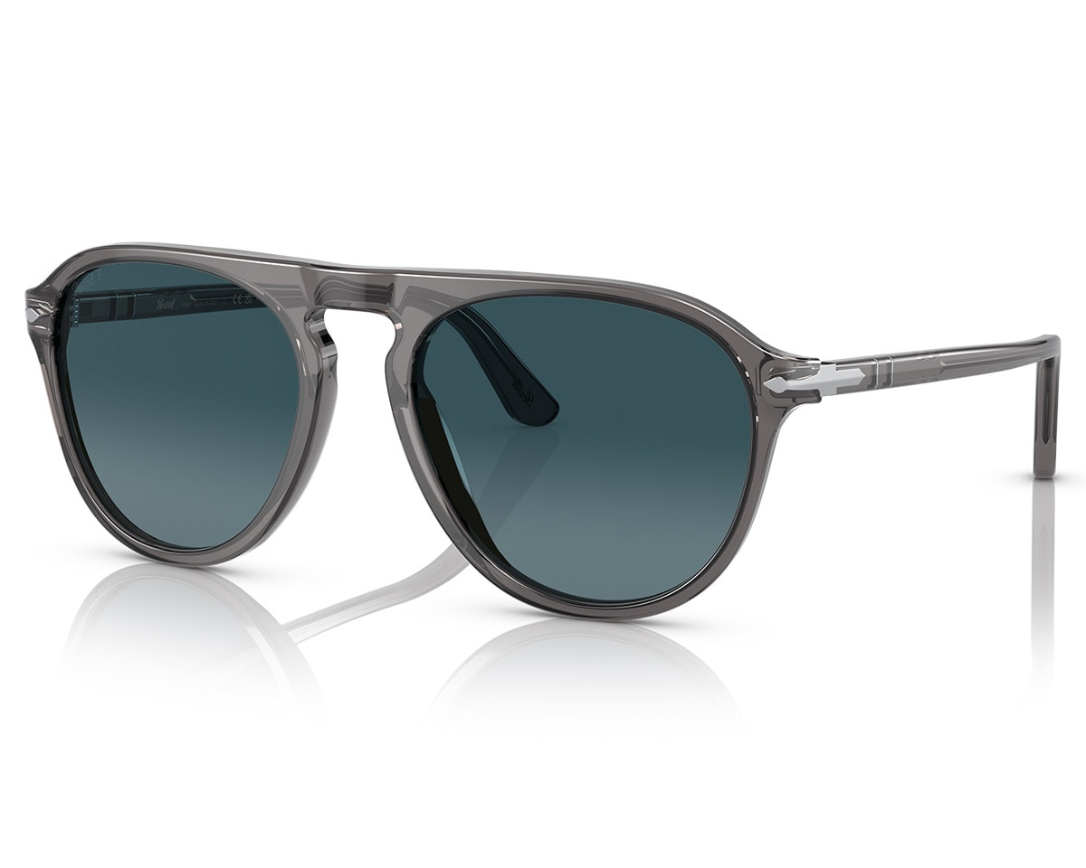 Óculos de Sol Persol Transparent Grey Polarizado PO3302S 1196S3-55