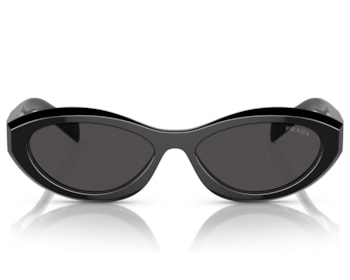 Óculos de Sol Prada Black Dark Gray PR 26ZS 16K08Z 55