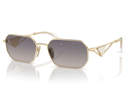 Óculos de Sol Prada Catwalk Dourado PRA51S ZVN30C-58