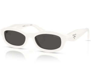 Óculos de Sol Prada Design Branco Brilho PRD24S 17K08Z-54