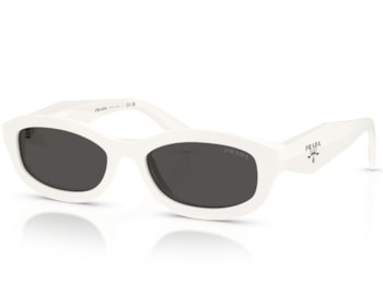 Óculos de Sol Prada Design Branco Brilho PRD24S 17K08Z-54