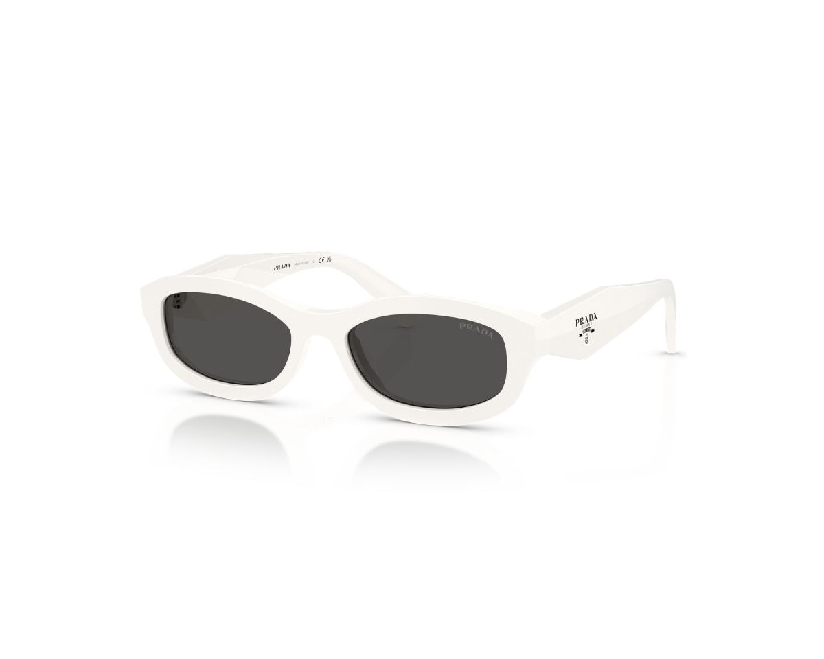 Óculos de Sol Prada Design Branco Brilho PRD24S 17K08Z-54