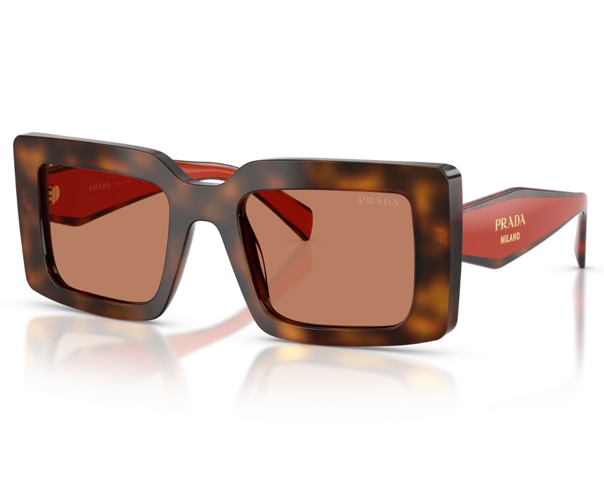 Óculos de Sol Prada Design Marrom Havana PRD01S 01K90Q-52