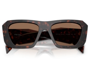 Óculos de Sol Prada Design Marrom Tartaruga PRB18S 17N06B-53