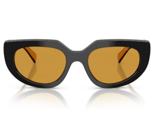 Óculos de Sol Prada Design Preto Amarelo PRD02S 02K50P-53