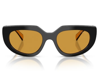 Óculos de Sol Prada Design Preto Amarelo PRD02S 02K50P-53