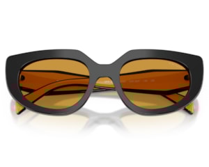 Óculos de Sol Prada Design Preto Amarelo PRD02S 02K50P-53