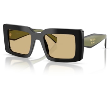 Óculos de Sol Prada Design Preto Brilho PRD01S 03K10R-52