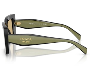 Óculos de Sol Prada Design Preto Brilho PRD01S 03K10R-52