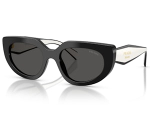 Óculos de Sol Prada Design  Preto Brilho PRD02S 20G08Z-53