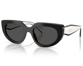 Óculos de Sol Prada Design  Preto Brilho PRD02S 20G08Z-53