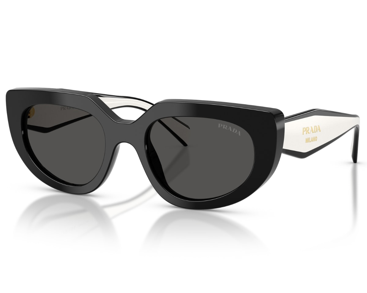 Óculos de Sol Prada Design  Preto Brilho PRD02S 20G08Z-53