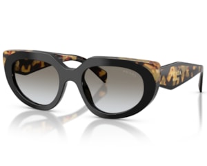 Óculos de Sol Prada Design Preto Tartaruga PRD02S 0CD80L-53