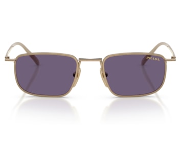 Óculos de Sol Prada Essential Dourado Roxo PRD52S 7OE70W-49