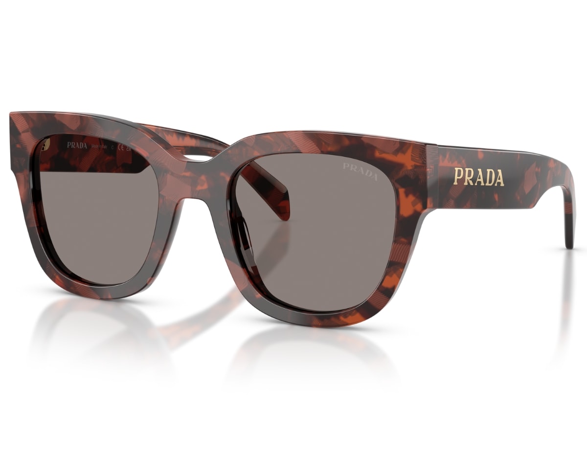 Óculos de Sol Prada Signature Marrom Tartaruga PRD07S 20D50Q-53