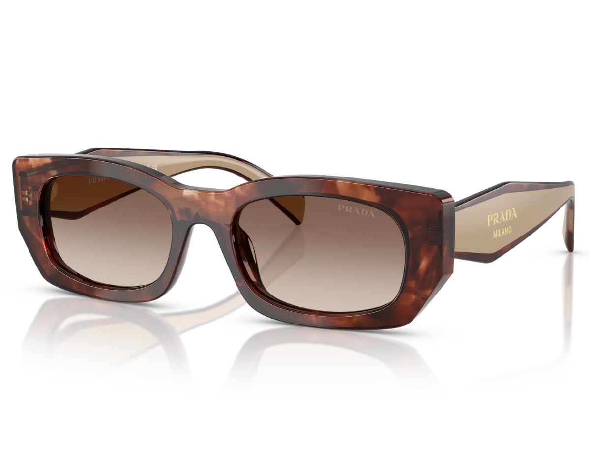 Óculos de Sol Prada Design Marrom Tartaruga PRD02S 00K10S-53