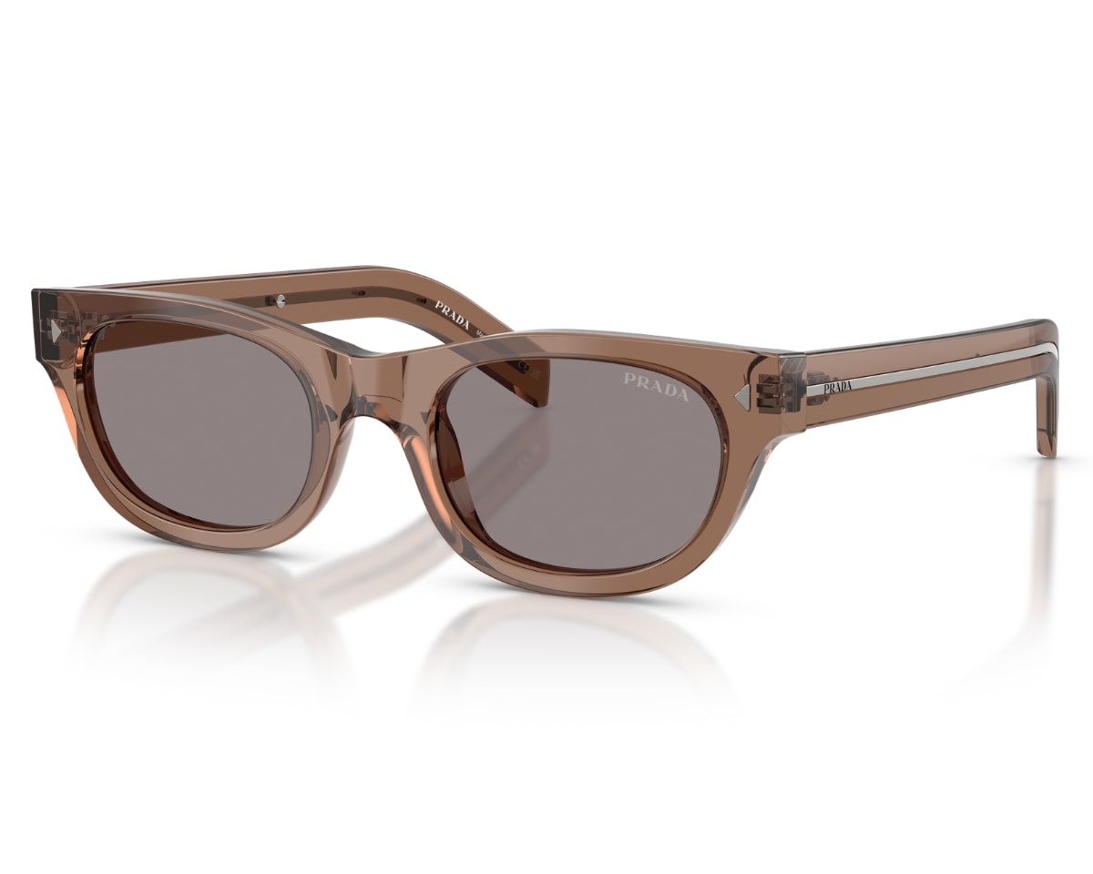 Marine Westwood POSTCODES サーモベレー Óculos de Sol Prada Heritage Marrom Translúcido PRC09S 28I03D-51