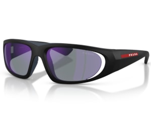 Óculos de Sol Prada Linea Rossa Preto Fosco Azul PSB03 1BO10J-57
