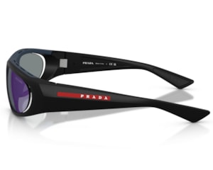 Óculos de Sol Prada Linea Rossa Preto Fosco Azul PSB03 1BO10J-57