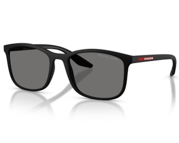 Óculos de Sol Prada  Linea Rossa Preto Fosco Polarizado  PSA08S DG002G-56