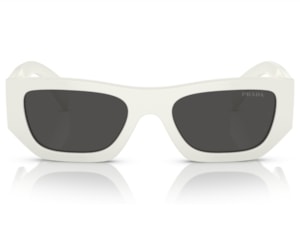 Óculos de Sol Prada Signature Branco PRA01S 17K08Z-53