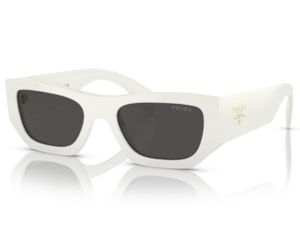 Óculos de Sol Prada Signature Branco PRA01S 17K08Z-53