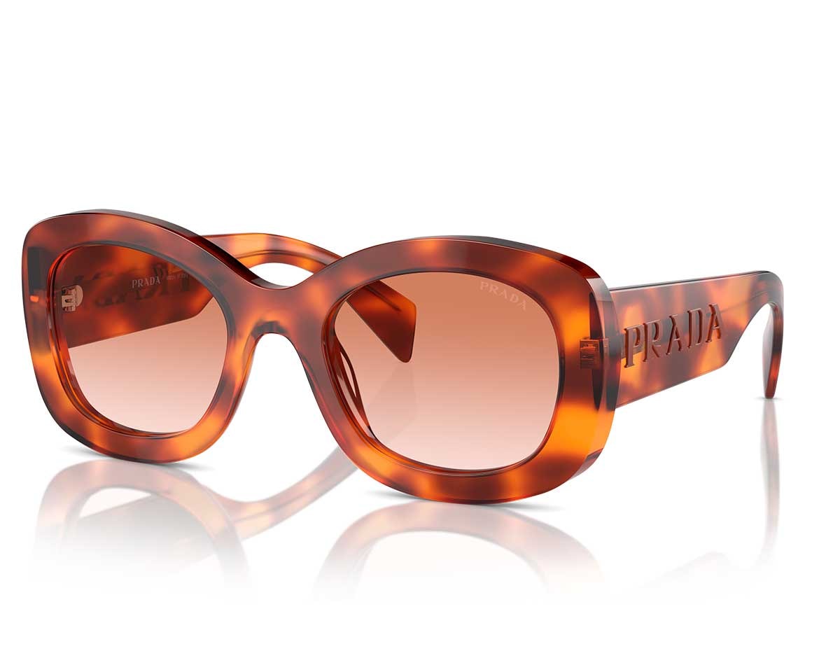 しらほし　SP Óculos de Sol Prada Signature Cognac Tortoise PRA13S 18R70E-54