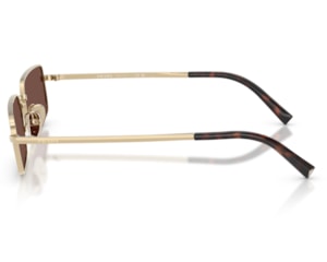 Óculos de Sol Prada Signature Dourado Marrom PRA60S ZVN80T-59