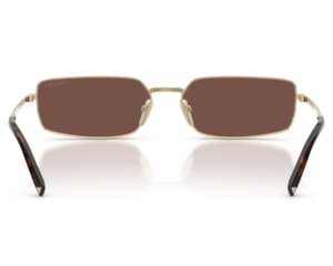 Óculos de Sol Prada Signature Dourado Marrom PRA60S ZVN80T-59