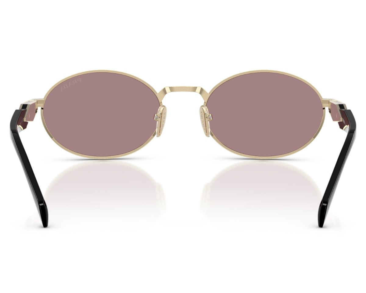 Óculos de Sol Prada Signature Dourado PR65ZS ZVN20I-55 - Officina 7