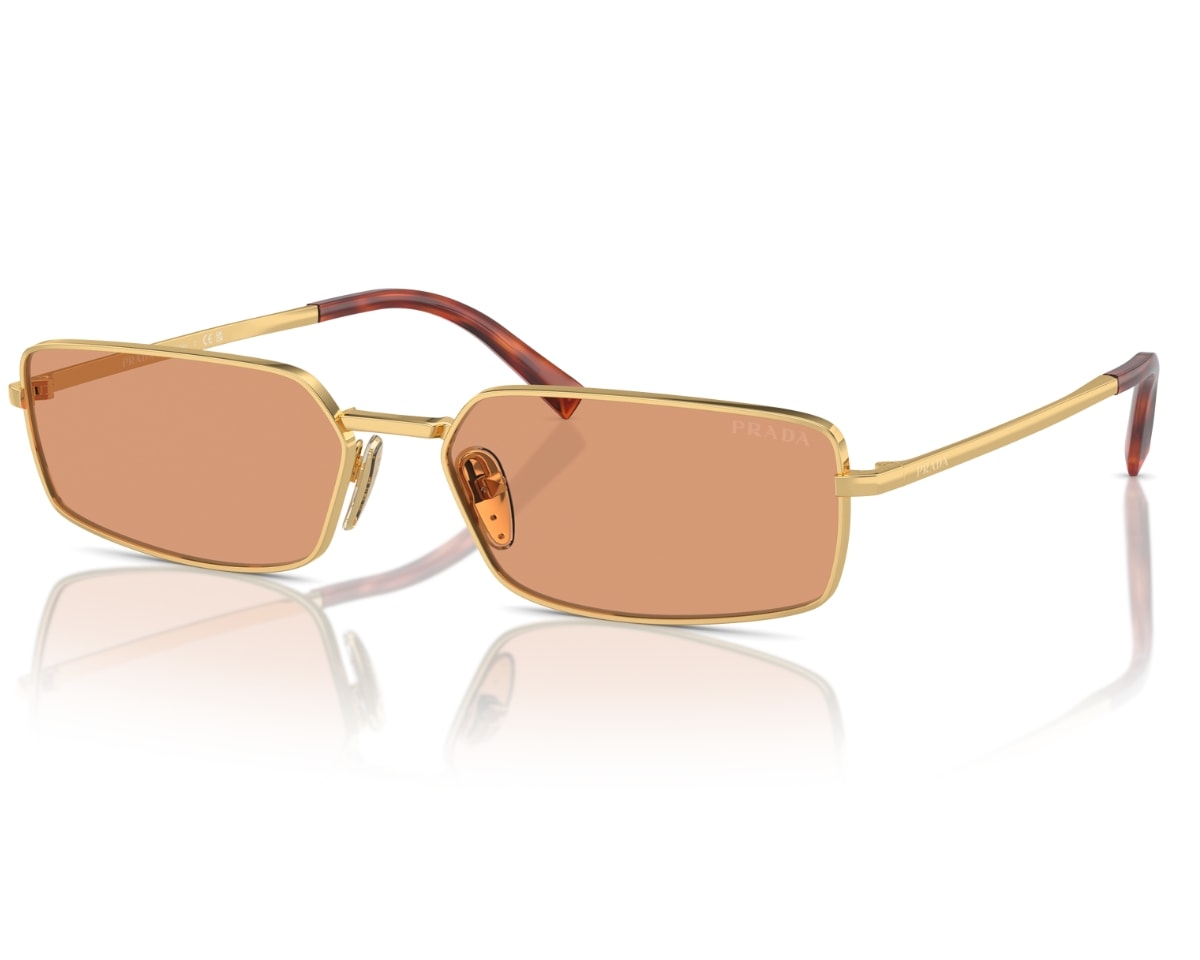 Óculos de Sol Prada Signature Dourado PRA60S 5AK07V-59 - Officina 7