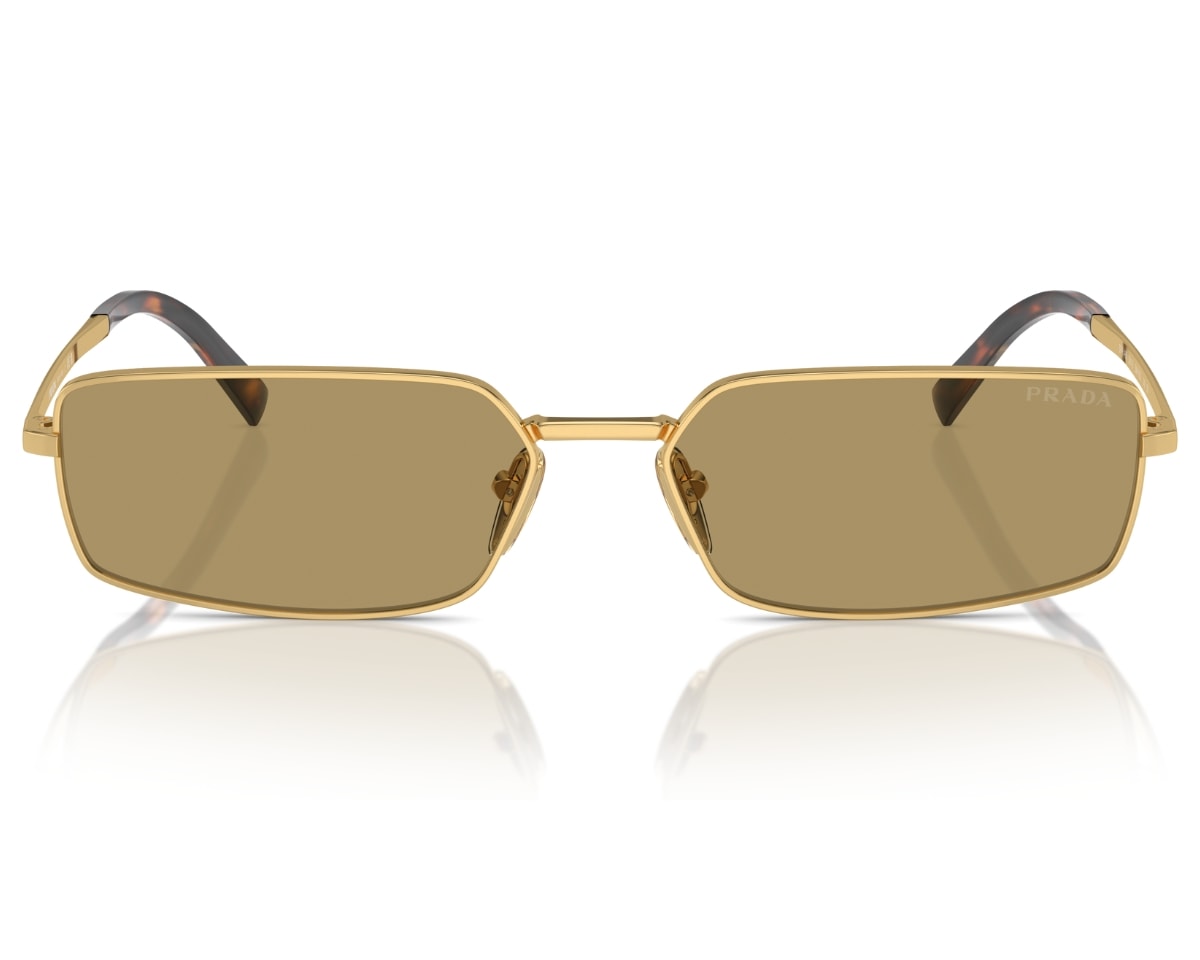 Óculos de Sol Prada Signature Dourado PR65ZS ZVN20I-55 - Officina 7