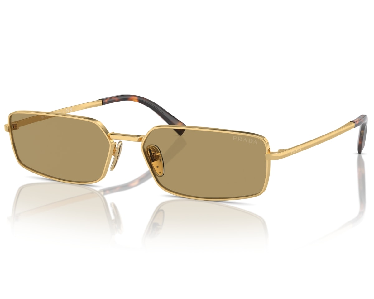 Óculos de Sol Prada Signature Dourado PRA60S 5AK70G-59 - Officina 7