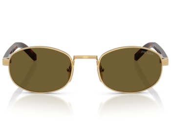 Óculos de Sol Prada Signature Dourado  PRB53S 5AK09Z-52