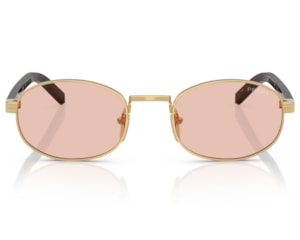 Óculos de Sol Prada Signature Dourado Rosa PRB53S 5AK50V-52