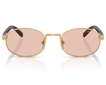 Óculos de Sol Prada Signature Dourado Rosa PRB53S 5AK50V-52