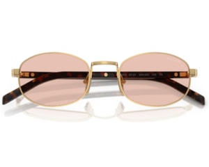 Óculos de Sol Prada Signature Dourado Rosa PRB53S 5AK50V-52